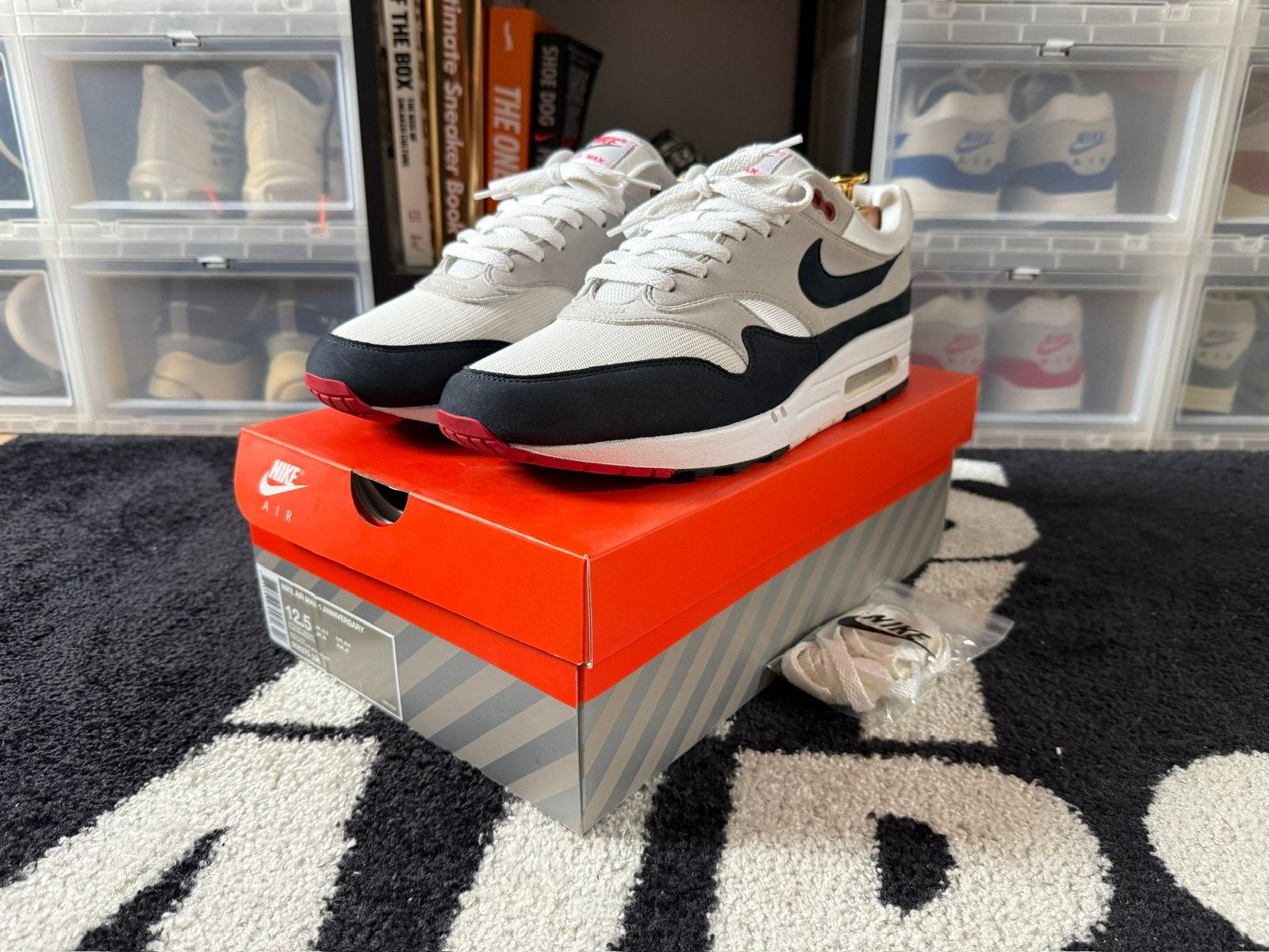 Nike Air Max 1 OG ‘Obsidian’ (Anniversary 2017), Overige kleuren, Ophalen of Verzenden, Sneakers of Gympen, Zo goed als nieuw