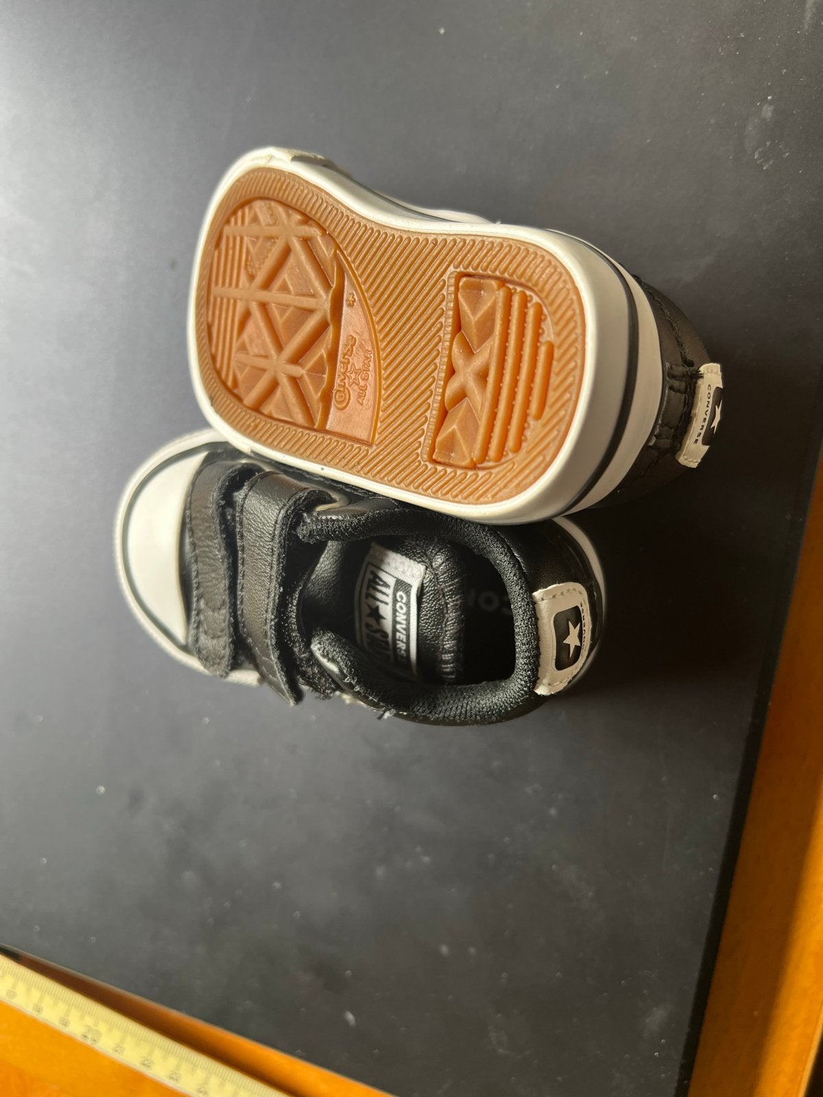 Converse All Stars Klittenband Zwart Maat 18, Ophalen of Verzenden, Gebruikt, Jongetje of Meisje, Schoentjes