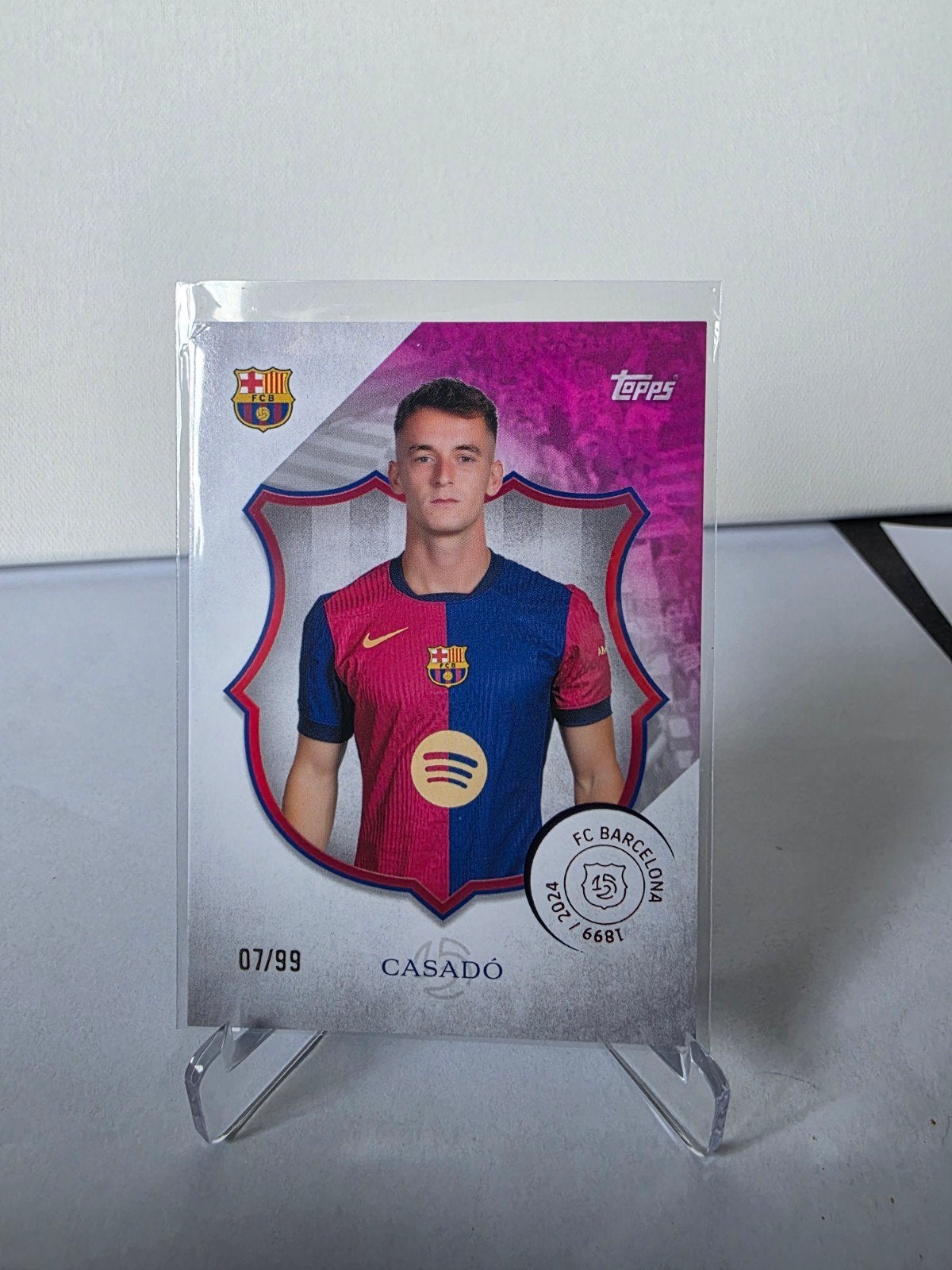 Topps Casado FC Barcelona Spelerskaart 07/99, Ophalen of Verzenden