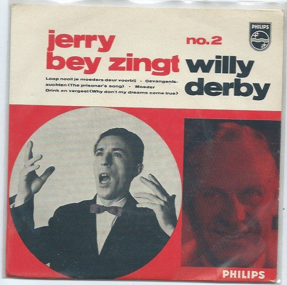 Jerry Bey- Zingt Willy Derby No.2, Cd's en Dvd's, Gebruikt, 7 inch, Ophalen of Verzenden, Levenslied of Smartlap
