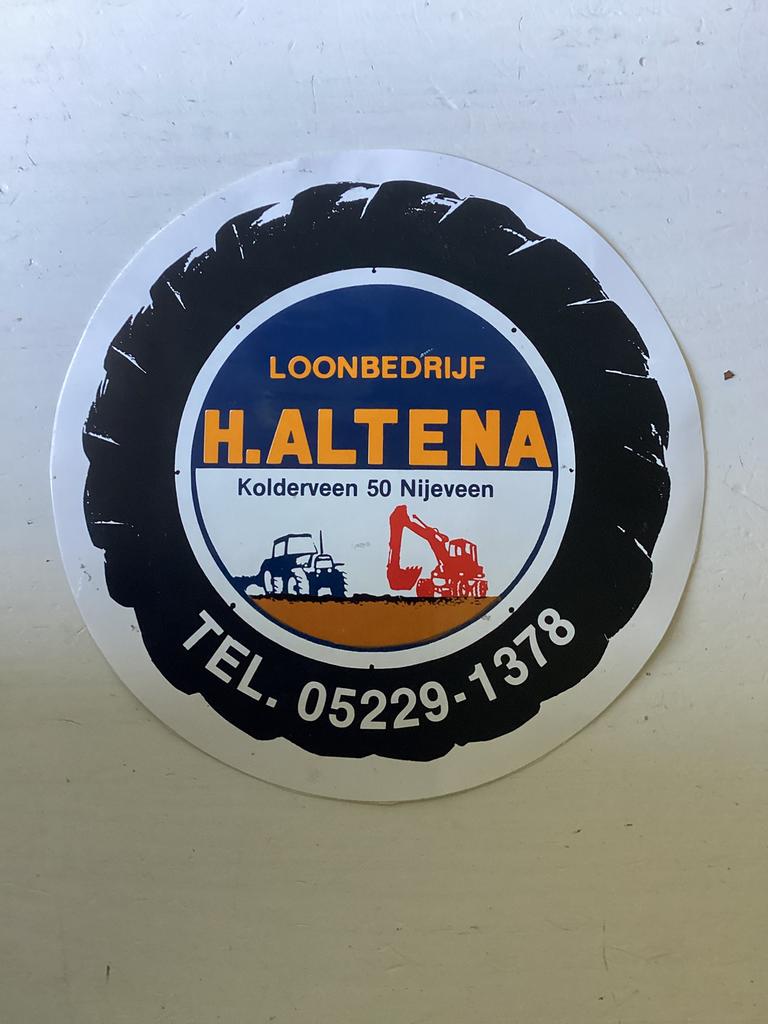 Sticker Loonbedrijf Altena in Nijeveen, Verzenden, Zo goed als nieuw