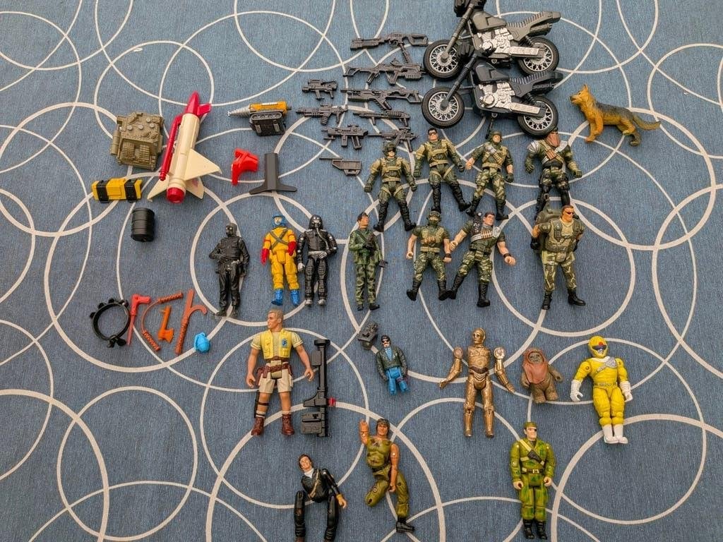 Vintage partij actiefiguren en accessoires, Kinderen en Baby's, Speelgoed | Actiefiguren, Ophalen of Verzenden, Gebruikt