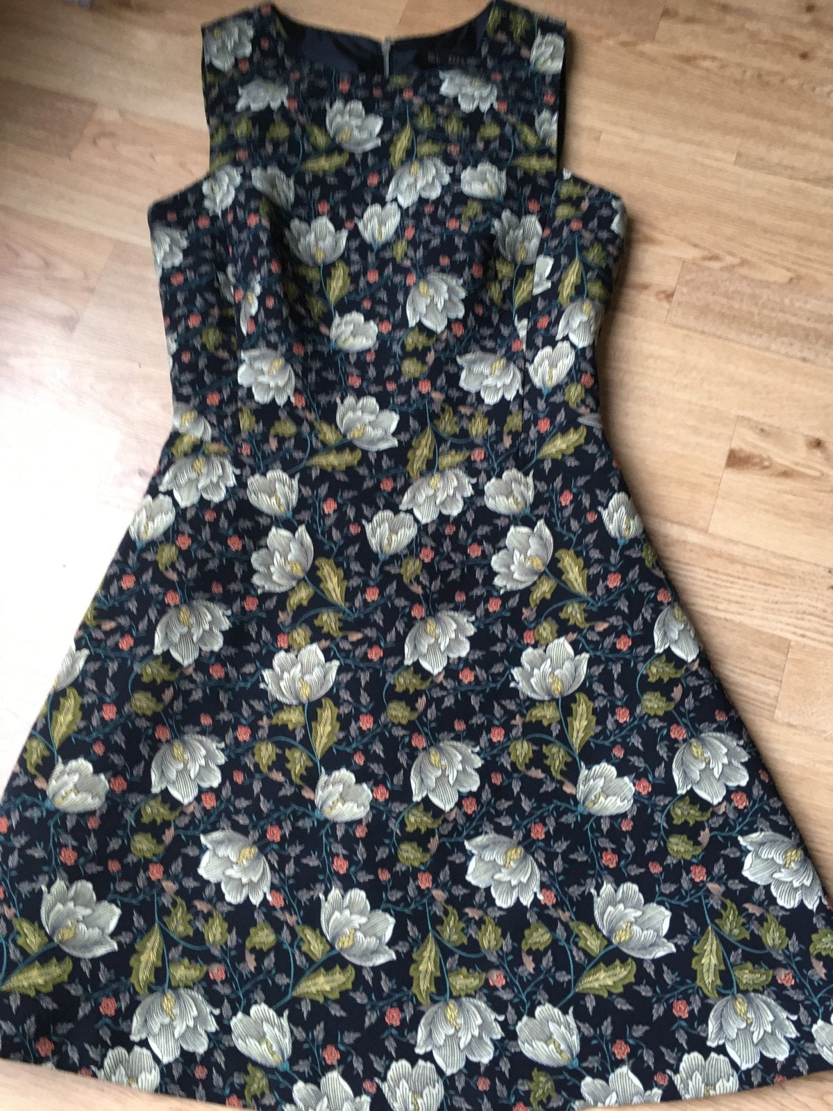 Zara  basic jurkje S bloemenprint, Zwart, Nieuw, Ophalen of Verzenden, Maat 36 (S)