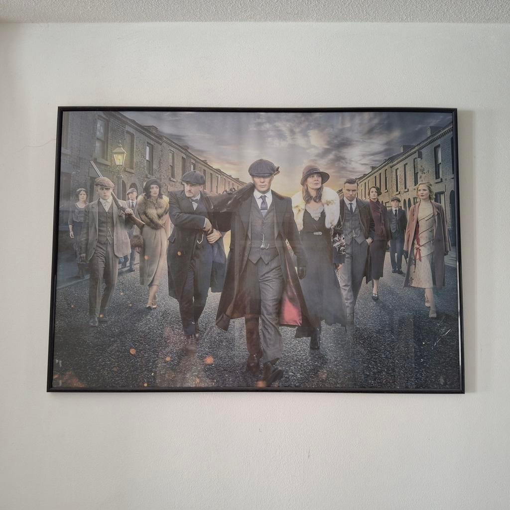 Peaky Blinders Poster - Ingelijst, Huis en Inrichting, Woonaccessoires | Schilderijen, Tekeningen en Foto's, Ophalen, 50 tot 75 cm