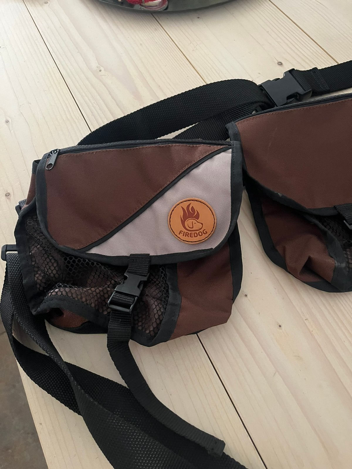 Trainings/jagerstassen aan gordel, bruin met hondenriem, Overige merken, Zijvakken, Overige typen, Nieuw