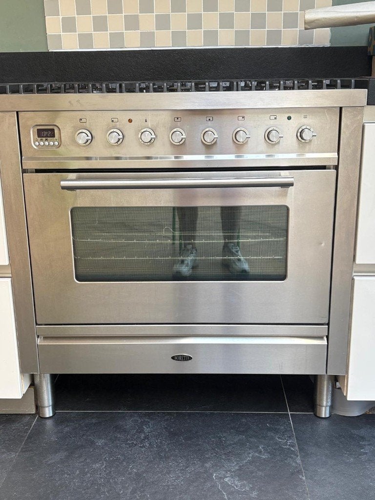 Boretti fornuis incl afzuigkap, Ophalen, Gebruikt, Gas, 90 tot 95 cm
