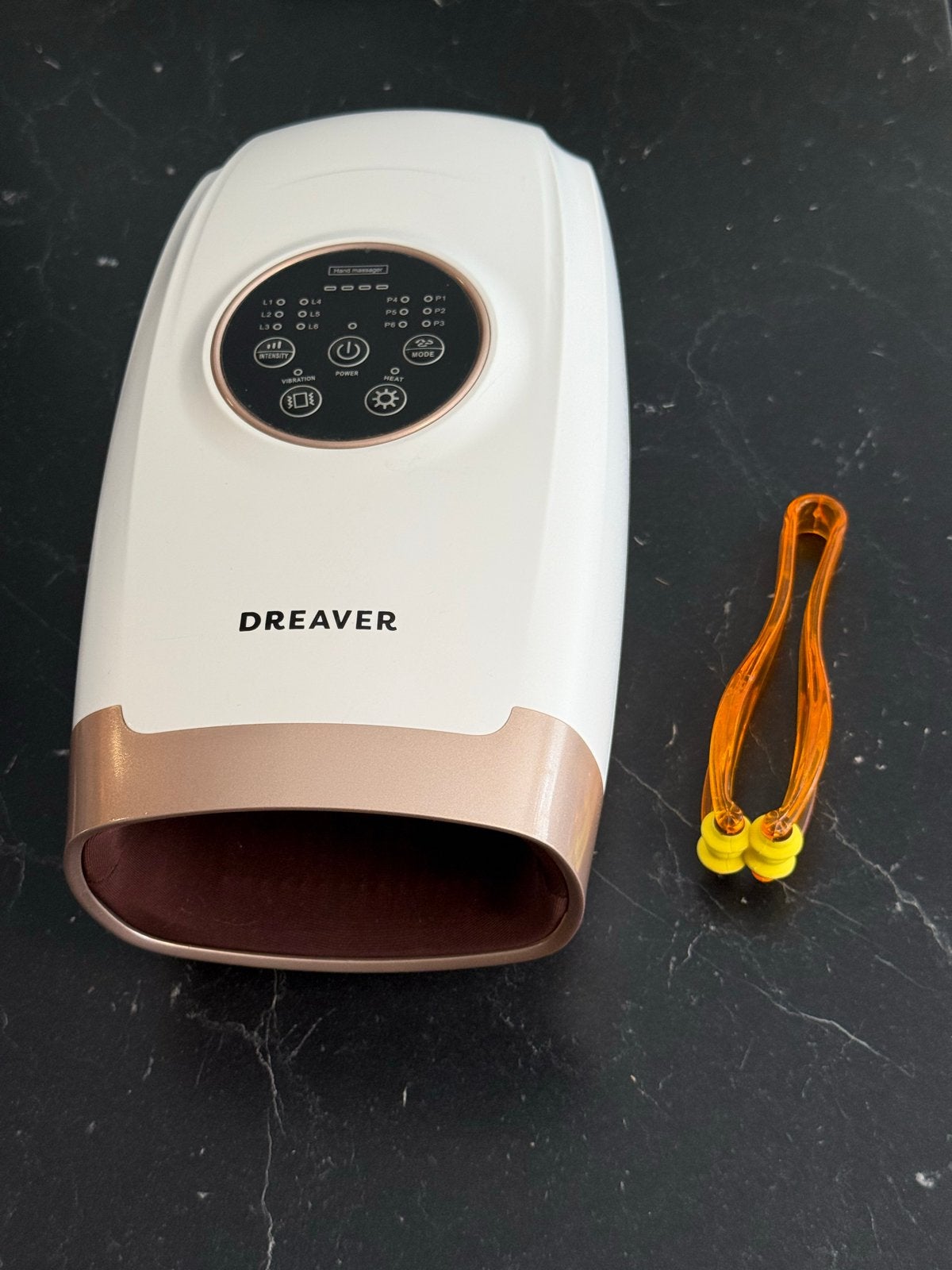 Dreaver Hand Massager met Warmte en Vibratie, Sport en Fitness, Massageproducten, Ophalen of Verzenden, Zo goed als nieuw, Apparaat