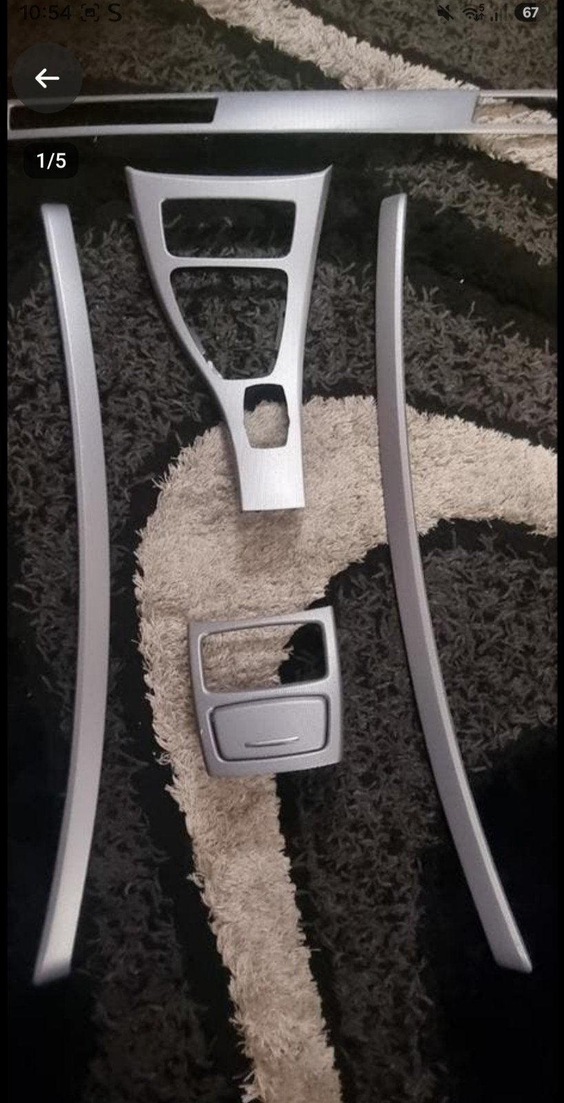 NETTE GLASIERSILBER CARBON STRUCTU INTERIEURLIJSTEN BMW E92, Ophalen of Verzenden