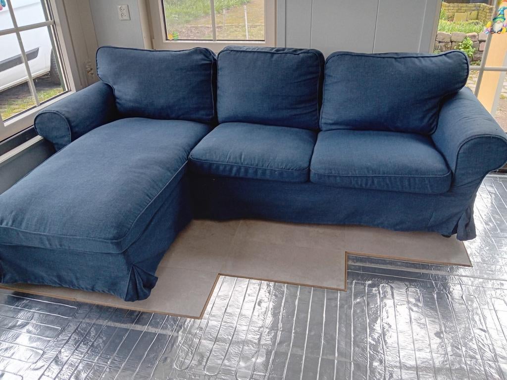 Ikea Ektorp 3-zits hoekbank, Ophalen, Gebruikt, Driepersoons, Stof