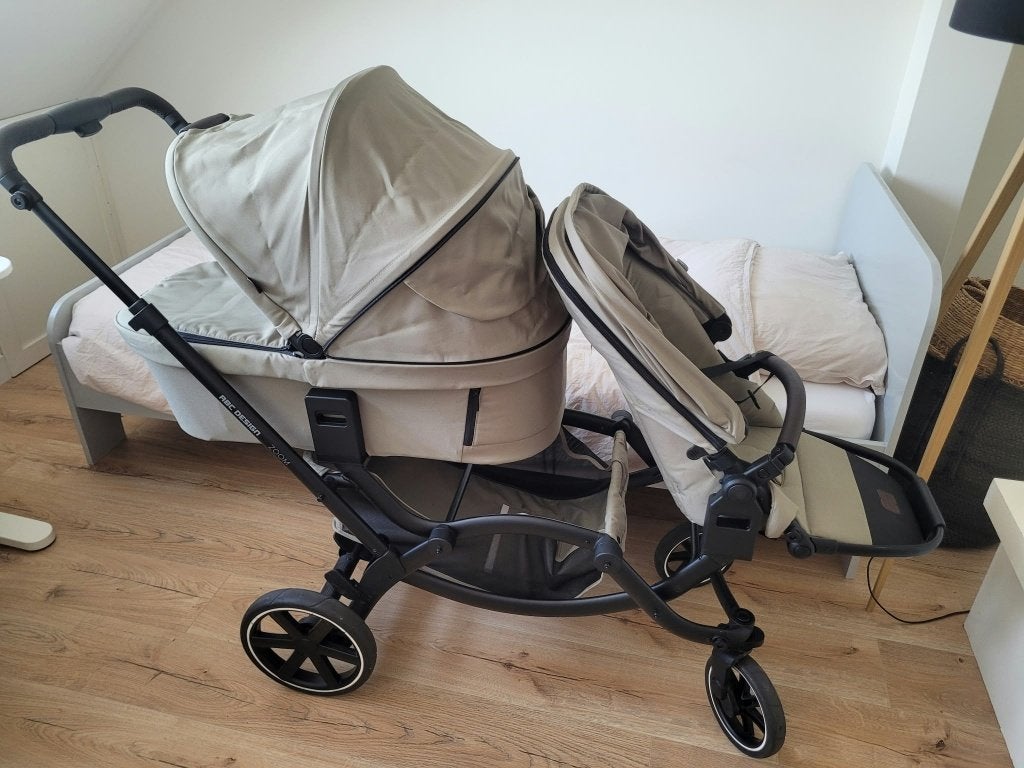 ABC DESIGN kinderwagen Duo Zoom Zandkleur, Duowagen, Zo goed als nieuw, Combiwagen, Ophalen
