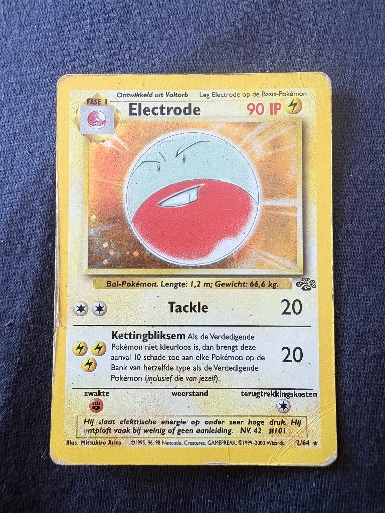 Electrode Holo - Jungle 2/64 - Good, Ophalen of Verzenden, Zo goed als nieuw, Losse kaart, Foil