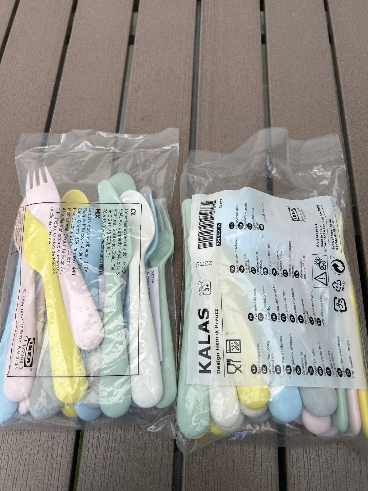 IKEA KALAS Kinderbestek - Kleurrijk en Duurzaam, Ophalen, Kunststof, Kinderbestek, Bestekset