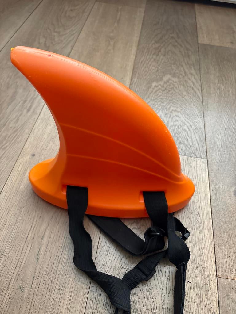 Oranje haaienvin zwemhulpmiddel, Kinderen en Baby's, Ophalen of Verzenden, Gebruikt, Jongen of Meisje