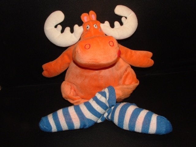 IKEA ELAND BARNSLIG ALG VELOURS ORANJE MET WIT GEWEI EN, Ophalen of Verzenden, Nieuw, Overige typen