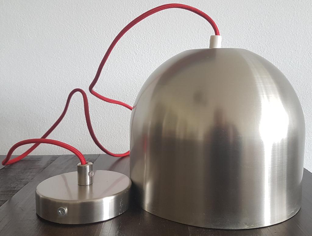 Praktische hanglamp, Huis en Inrichting, Lampen | Hanglampen, Ophalen, Zo goed als nieuw, Metaal, Minder dan 50 cm