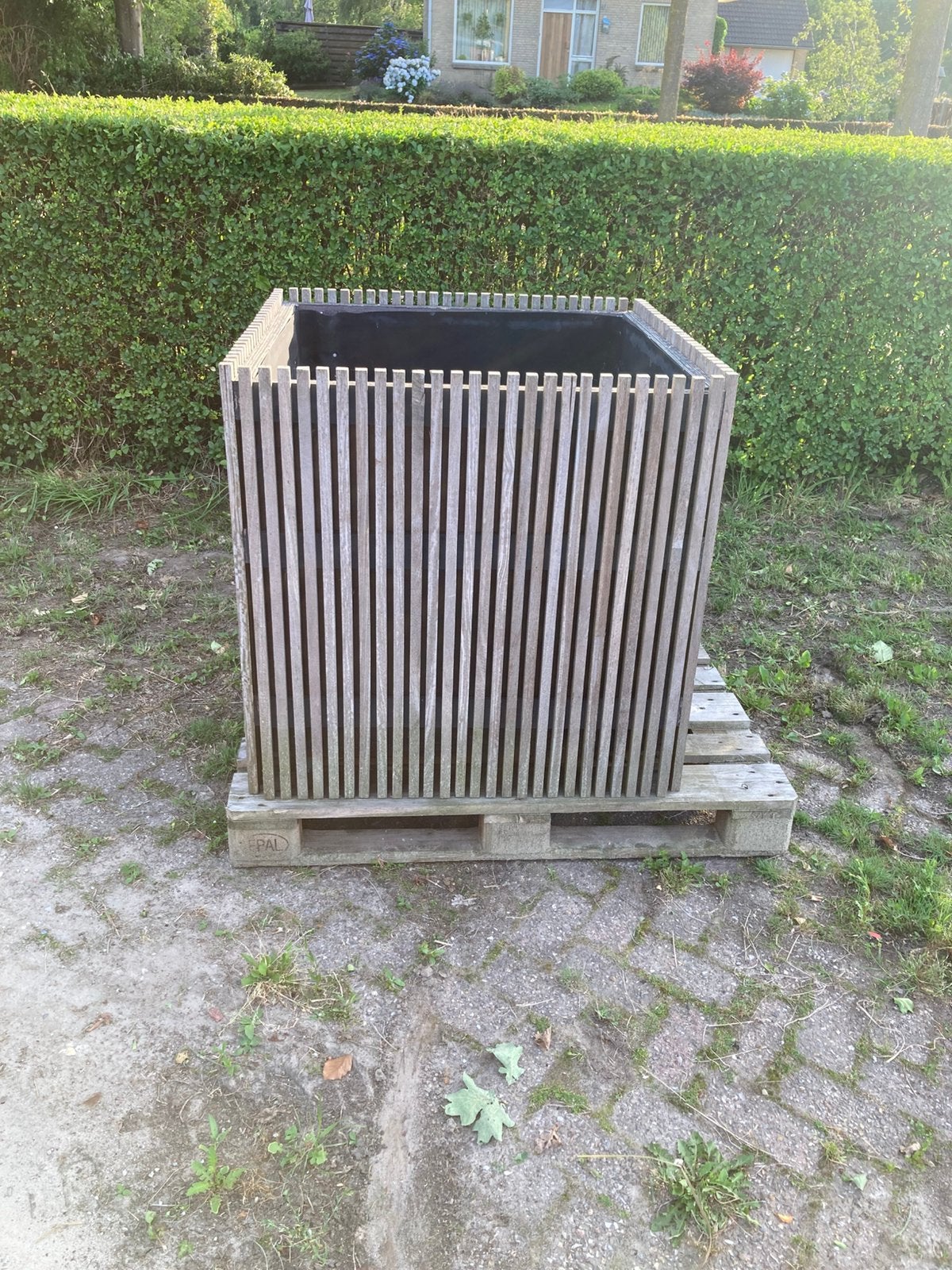 Plantenbak 90x90x90, Ophalen, Vierkant, Zo goed als nieuw, 60 tot 100 cm