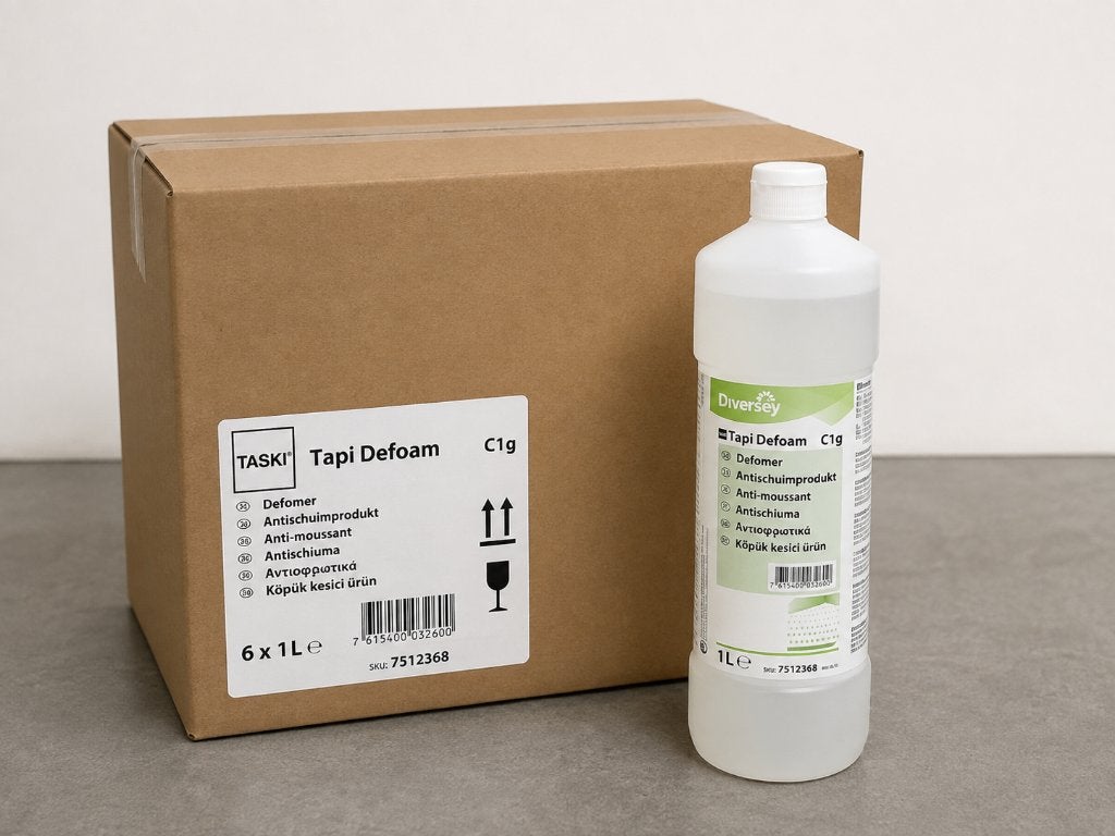 Diversey TASKI Tapi Defoam Antischuim 6x1L – Nieuwe Doos, Ophalen, Schoonmaakmiddel