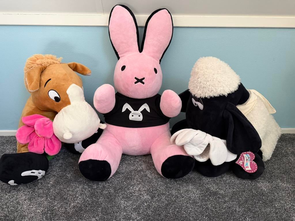 3 grote knuffels, Ophalen, Gebruikt