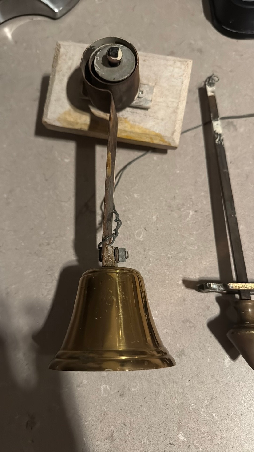 Koperen trekbel, tweedelig, Verzenden, Gebruikt, Koper of Messing, Overige typen