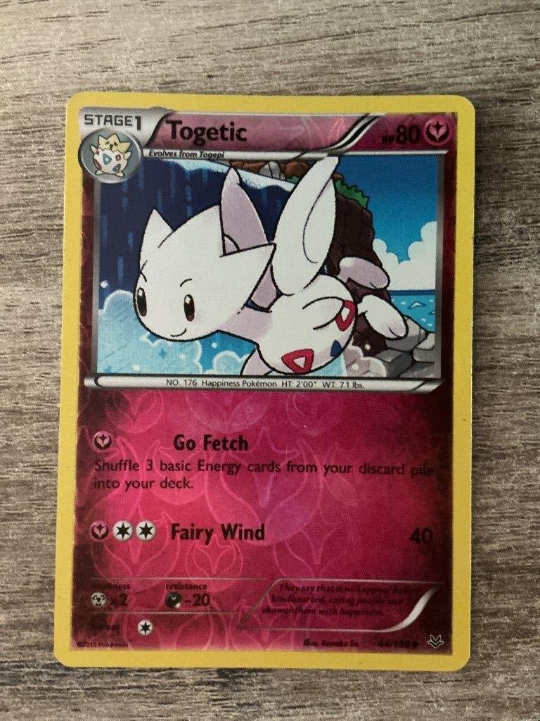 Togetic Pokémon Kaart (44/100) - Stage 1, Ophalen of Verzenden, Gebruikt, Losse kaart