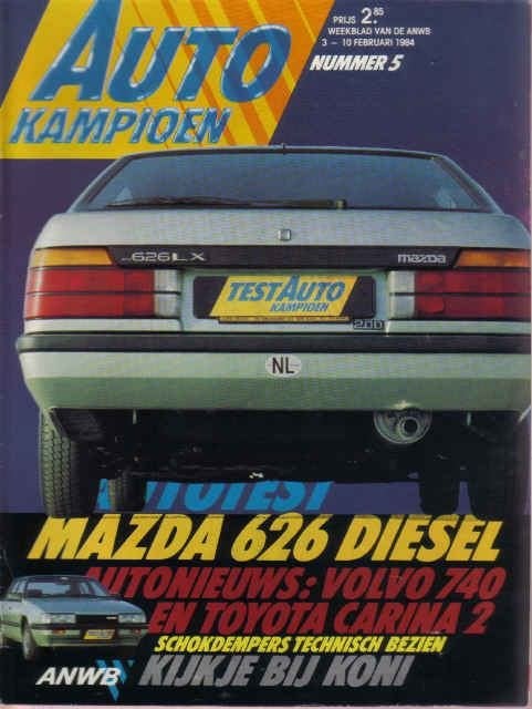 Autokampioen 5 1984 : Mazda 626 - Volvo 740 - Toyota - Seat, Ophalen of Verzenden, Gelezen, Algemeen