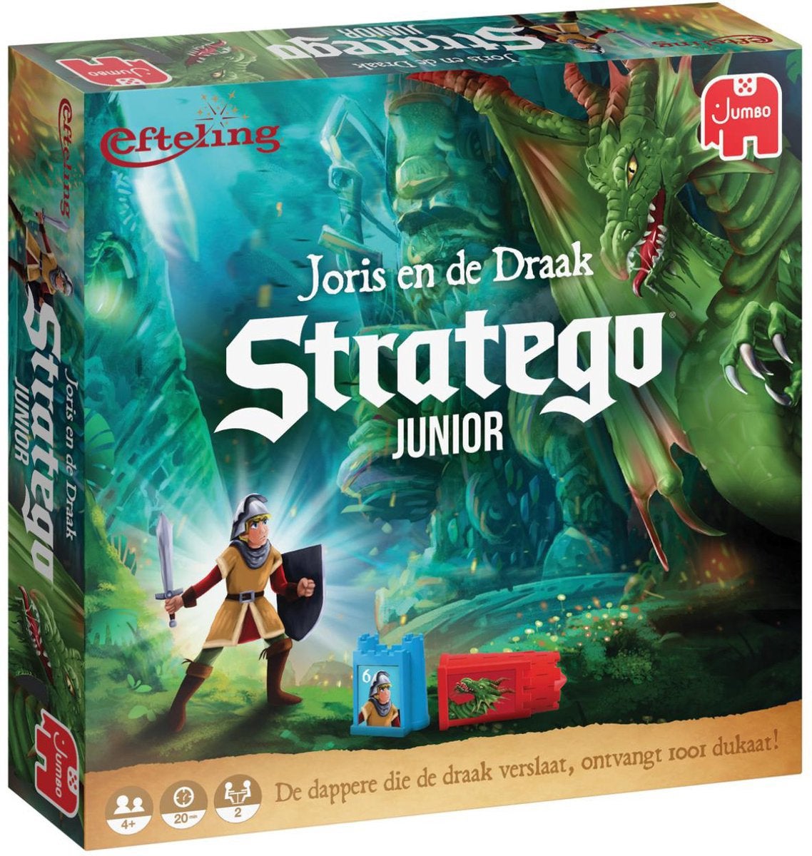 NIEUW IN SEAL Stratego Junior Joris en de Draak Efteling, Hobby en Vrije tijd, Ophalen, Nieuw