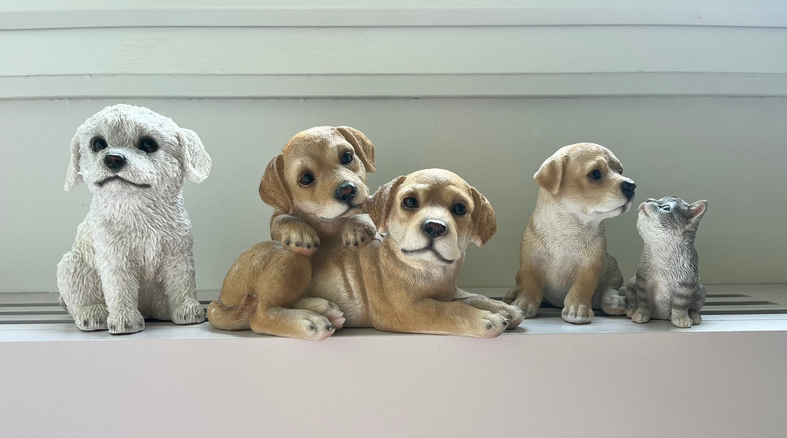Hondenbeeldjes pup kat Esschert design, Verzamelen, Ophalen, Zo goed als nieuw, Dier