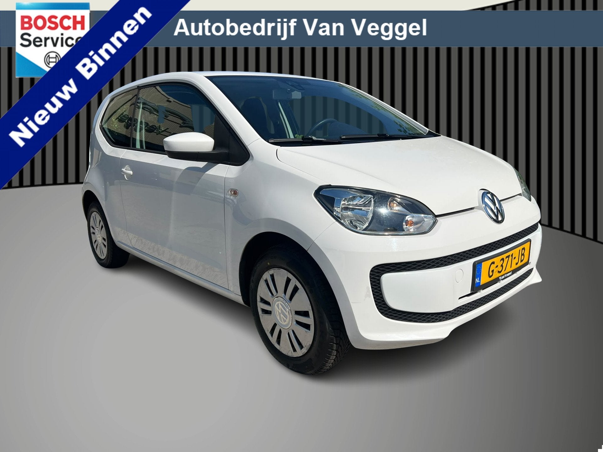 Volkswagen up! 1.0 take up! BlueMotion cruise, airco, elek r, Voorwielaandrijving, Stof, Gebruikt, Wit