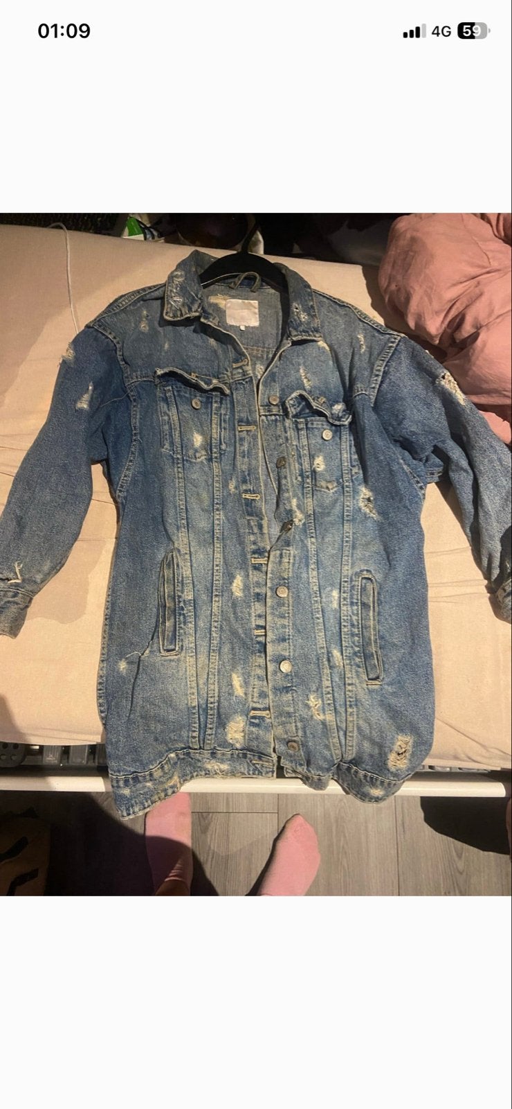 Zara spijkerjasje maat S - Helaas te klein!, Ophalen of Verzenden, Zo goed als nieuw, Maat 36 (S), Blauw