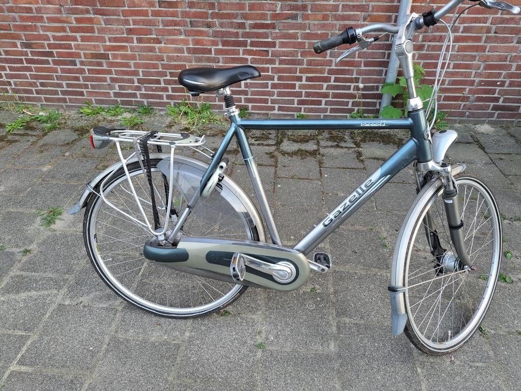 Gazelle orange plus herenfiets, Gebruikt, Versnellingen, Ophalen of Verzenden, 57 tot 61 cm