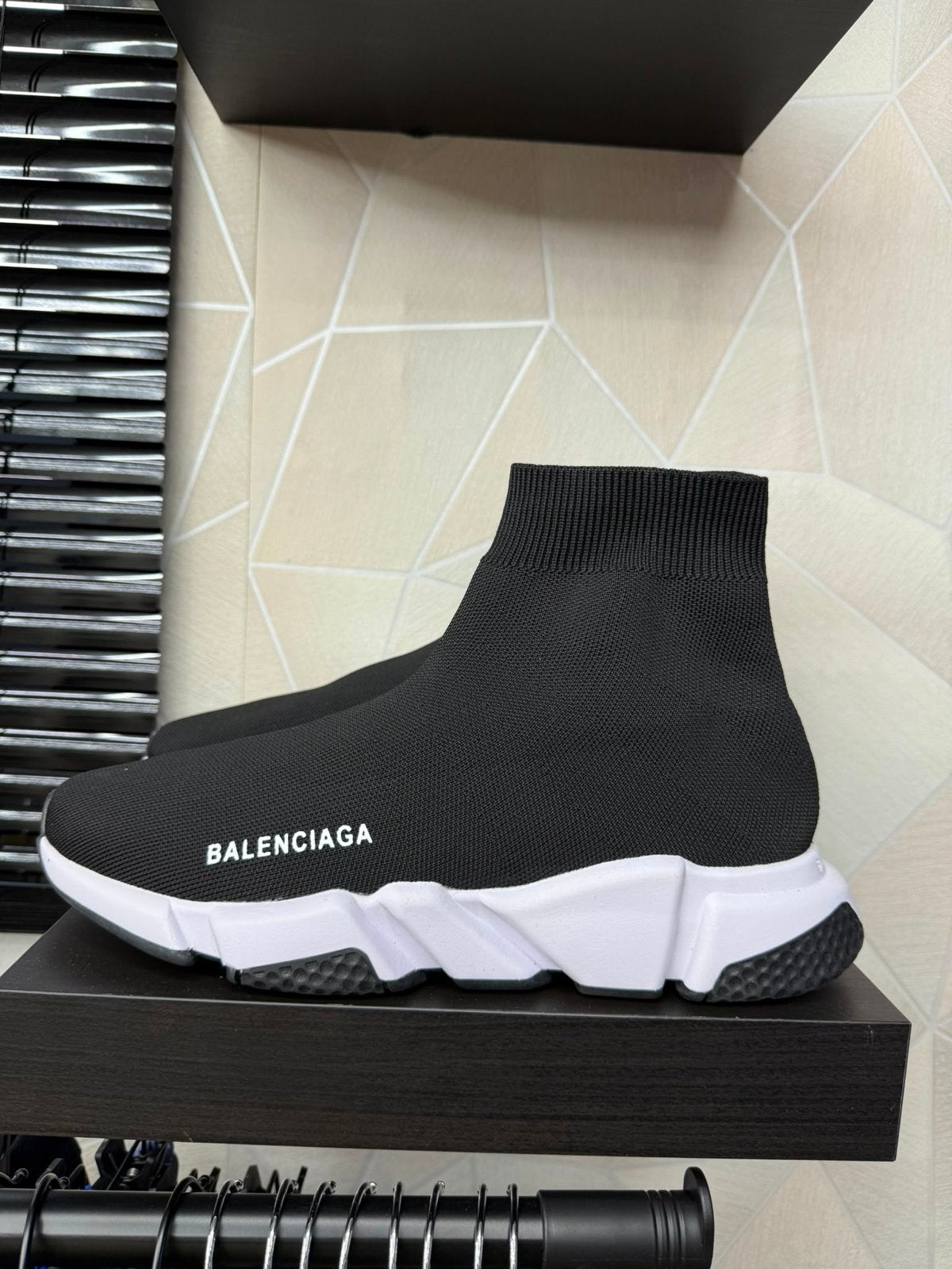 Balenciaga Speed Trainer Sok Sneakers Zwart Wit, Ophalen of Verzenden, Zo goed als nieuw, Zwart, Sneakers of Gympen