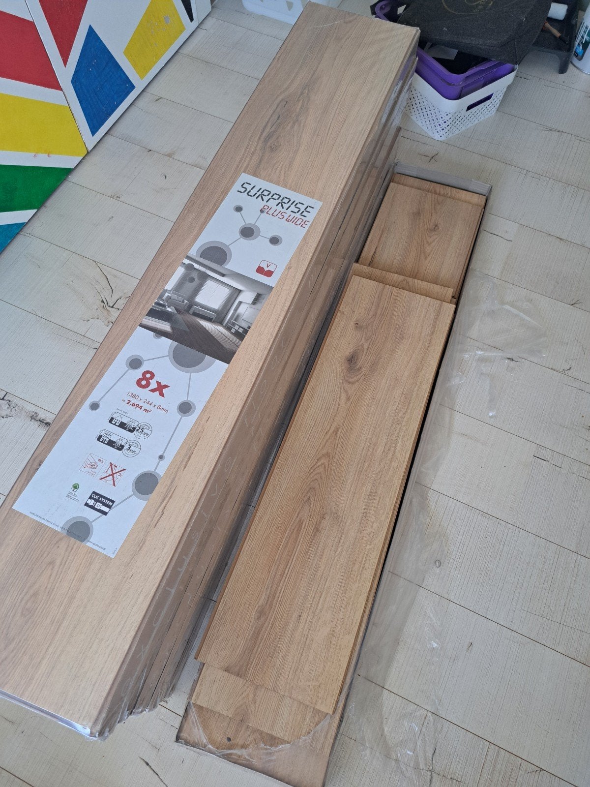 Laminaat 16m2 inclusief ondervloer, Ophalen, 50 tot 150 cm, Nieuw, 10 m² of meer