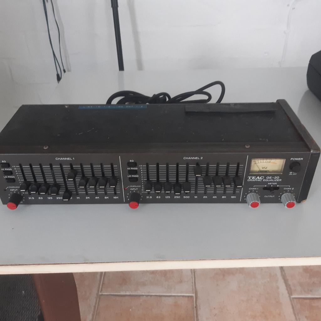 TEAC GE-20 Graphic Equalizer Vintage Audio / Studio Gear, Ophalen, Gebruikt, Equalizer