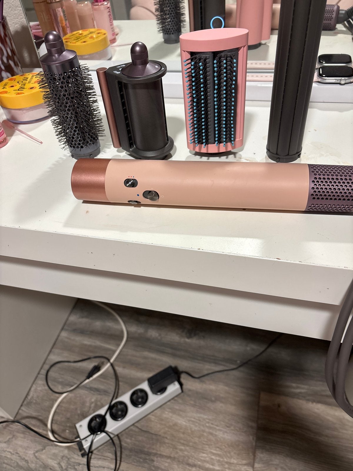 Haarstyling set met diverse opzetstukken, Ophalen of Verzenden, Gebruikt, Krultang of Stijltang