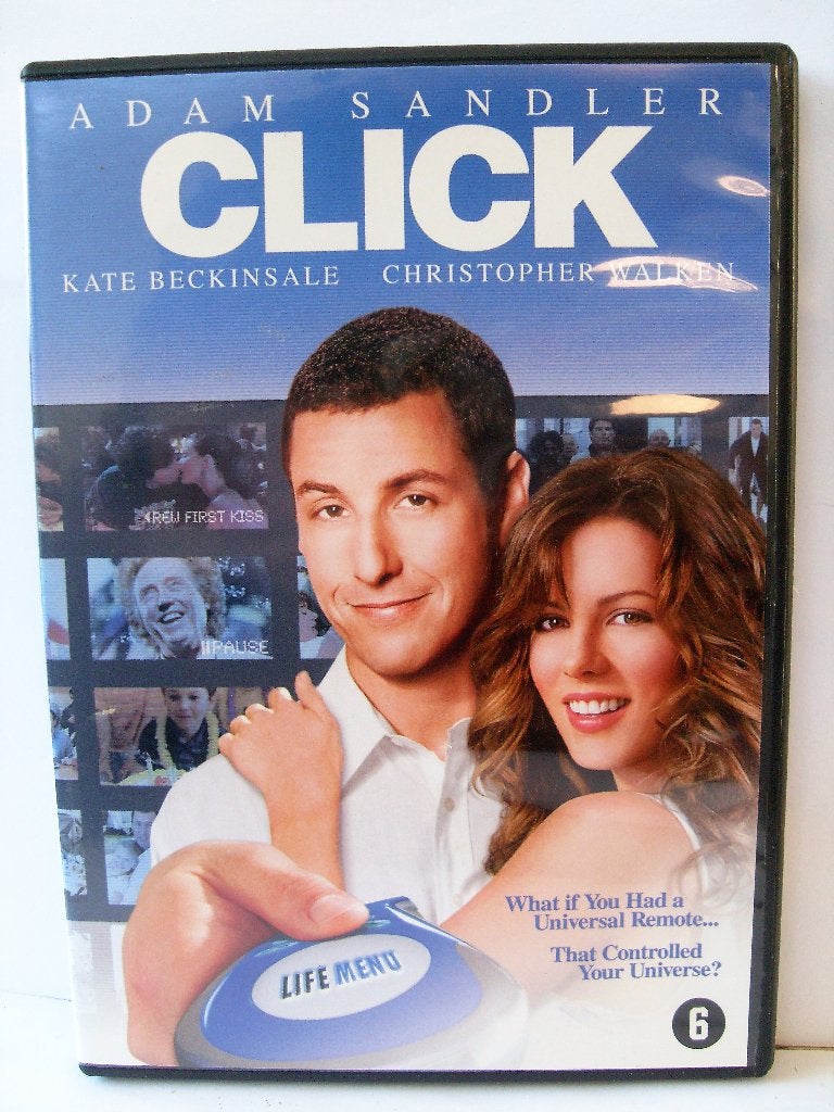 Click (orginele dvd) Adam Sandler & Kate Beckinsale, Romantische komedie, Zo goed als nieuw, Nederlands, Vanaf 6 jaar