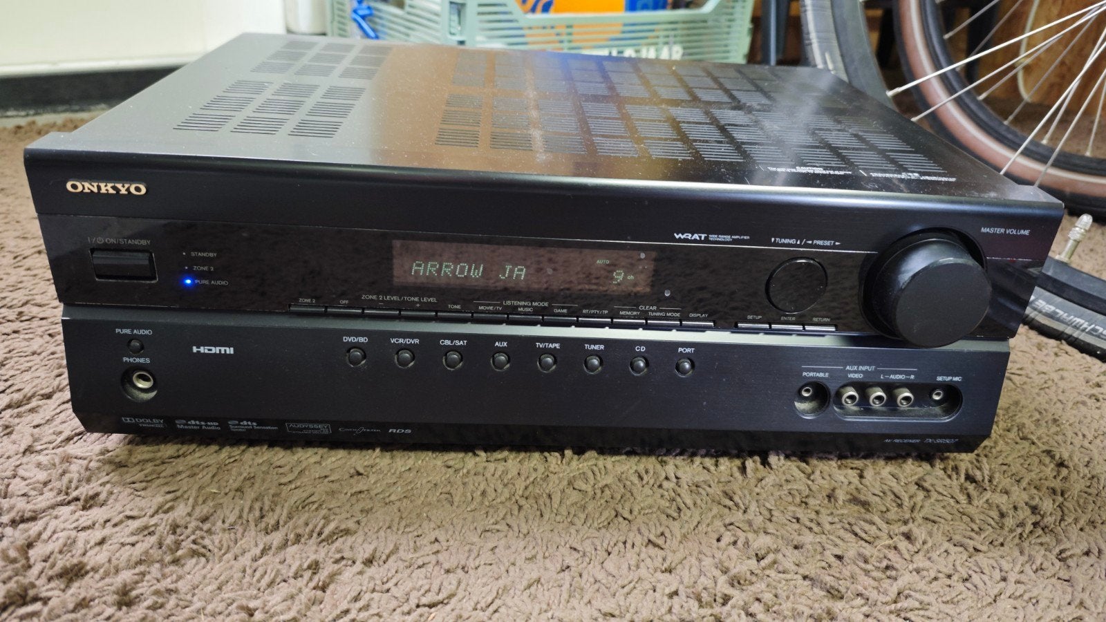 Onkyo versterker, Ophalen of Verzenden, Gebruikt, 120 watt of meer, Onkyo