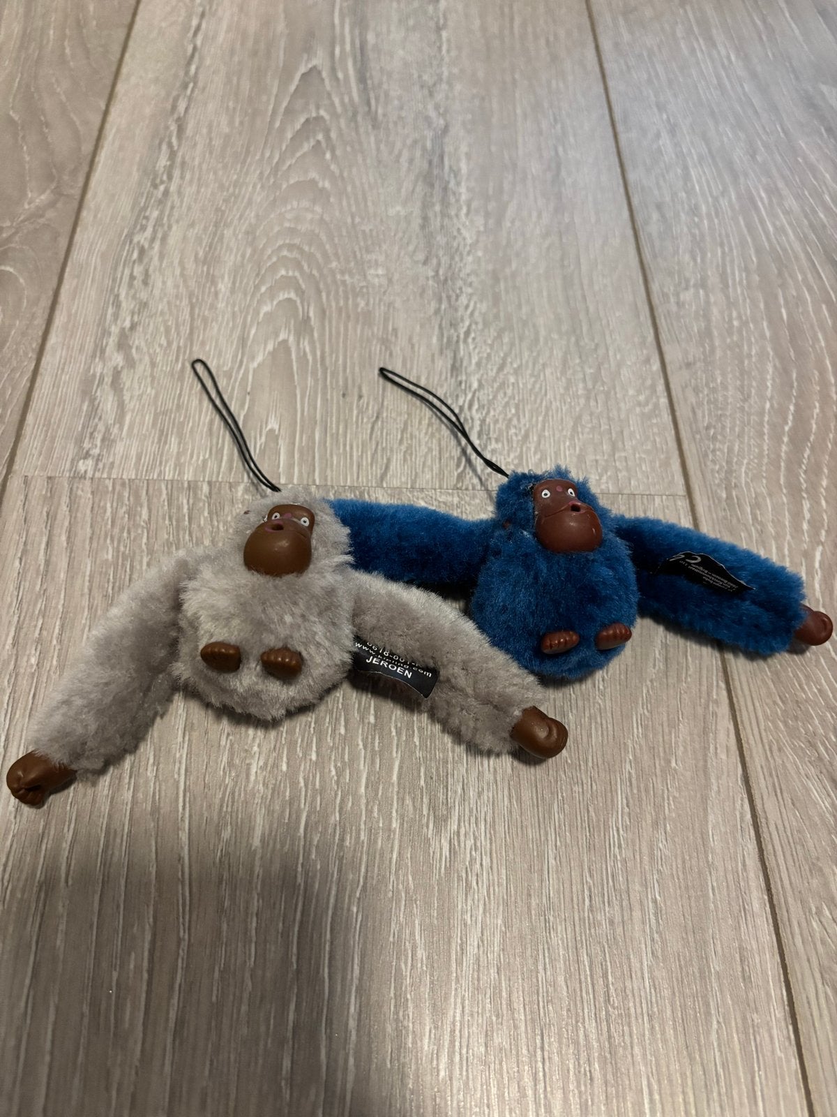 Kipling aapjes sleutelhanger - grijs en blauw, Overige merken, Grijs, Ophalen of Verzenden, Klein (minder dan 20 cm)