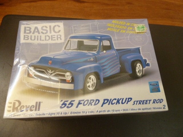 Revell 1955 Ford F1 Pickup Street Rod modelbouw Kit, Auto, Revell, Groter dan 1:32, Nieuw