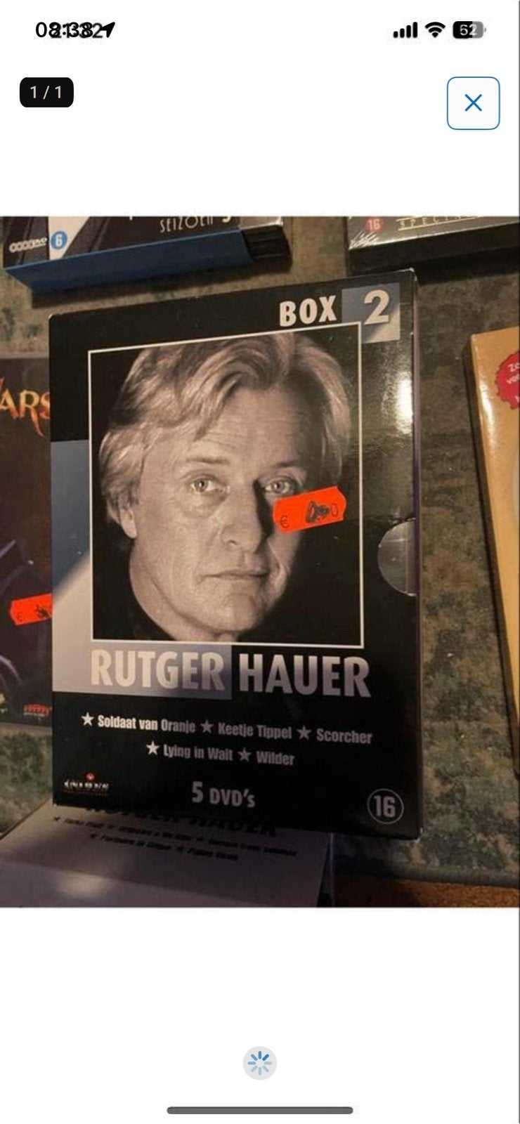 Rutger Hauer Box 2 - 5 DVD's (Soldaat van Oranje e.a.), Vanaf 16 jaar, Ophalen of Verzenden, Gebruikt