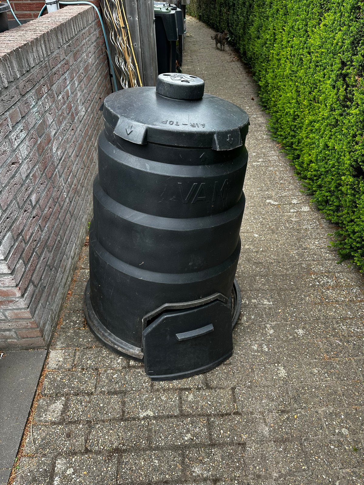 Compostvat / Compostbak - Zwart, Ophalen, Gebruikt