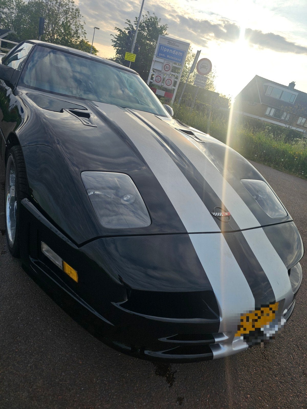 Chevrolet Corvette C4 K6 1985 75500km belastingvrij, 249 pk, Leder en Stof, Zwart, Corvette