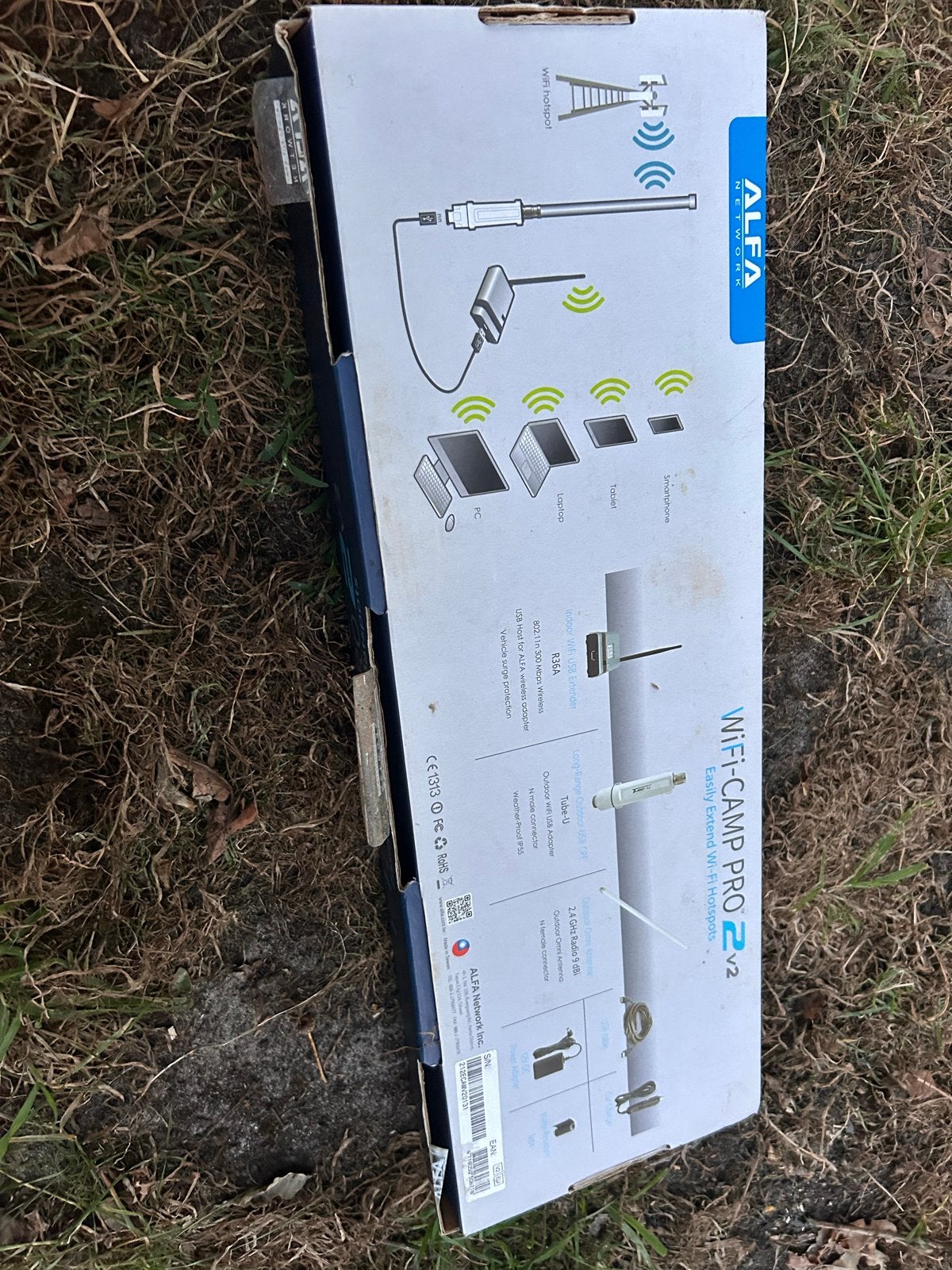 Alfa WiFi-Camp Pro 2 v2 WiFi Hotspot Extender, Ophalen, Zo goed als nieuw
