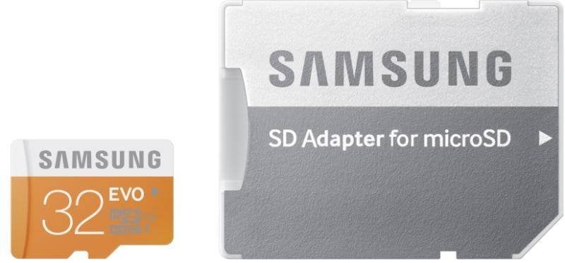 Samsung 32GB micro SD EVO met adapter UHS-I Class 10, Audio, Tv en Foto, 32 GB, Ophalen of Verzenden, Zo goed als nieuw, Samsung