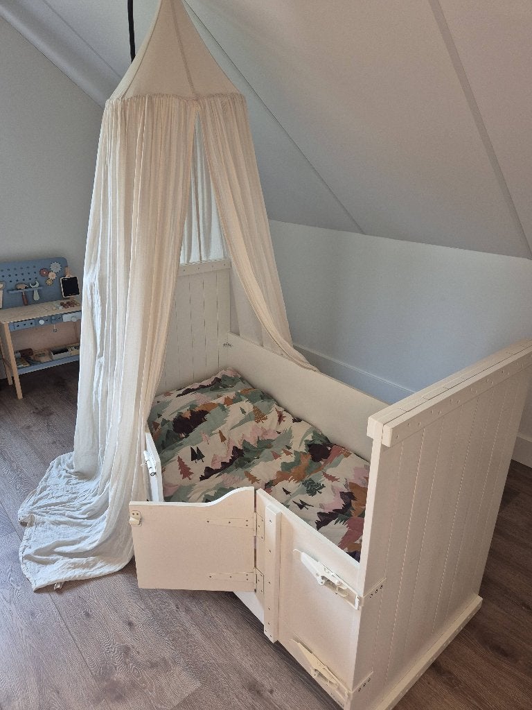 Houten peuterbed, Gebruikt, 70 tot 85 cm, 140 tot 160 cm, Ophalen