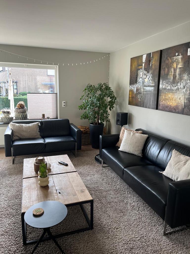 Unieke Salontafel set van 2. 70x70., Ophalen, 50 tot 100 cm, Rond, Zo goed als nieuw