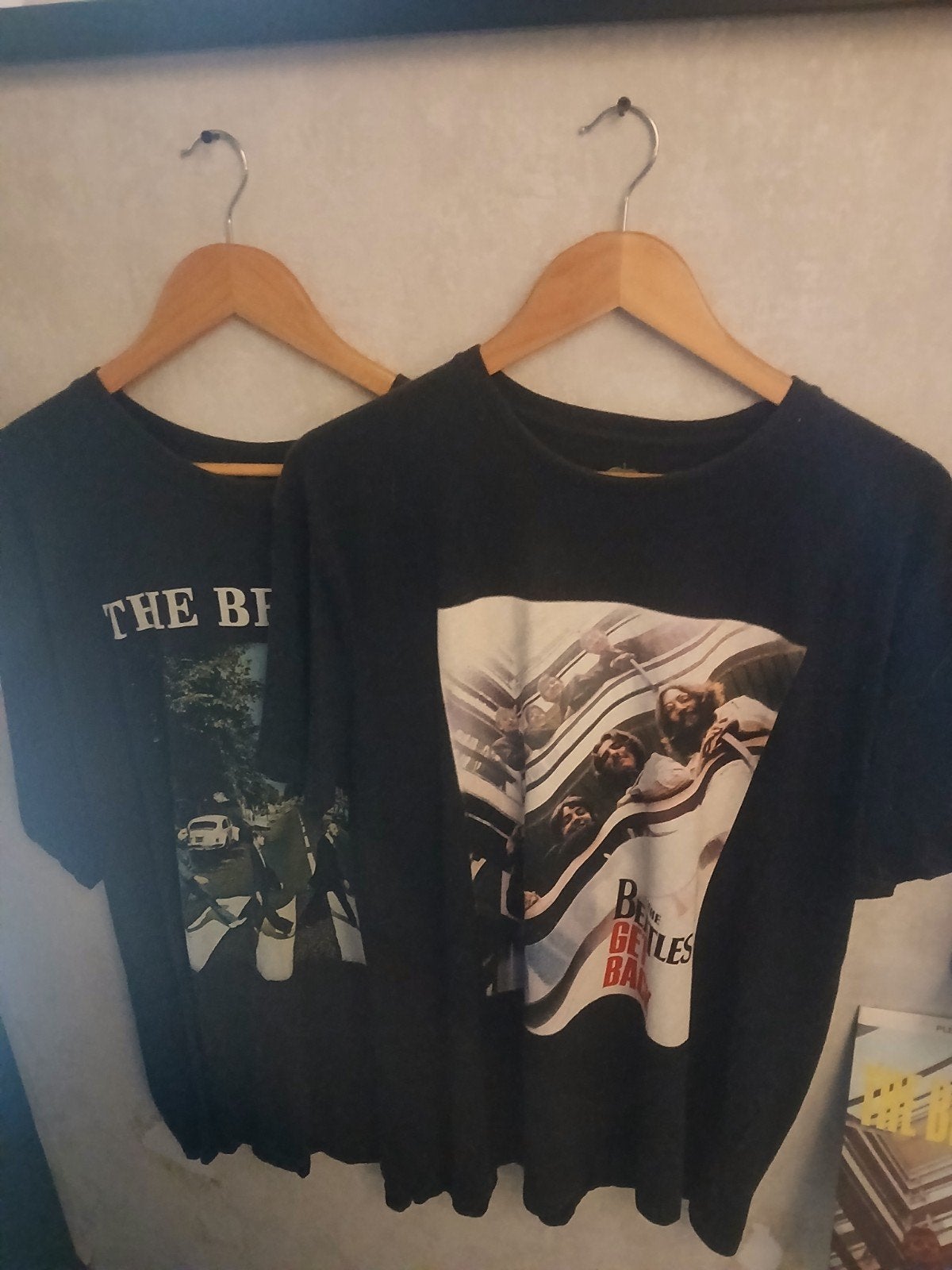 2x The Beatles T-shirts - Abbey Road & Get Back, The Beatles, Zwart, Overige maten, Ophalen of Verzenden