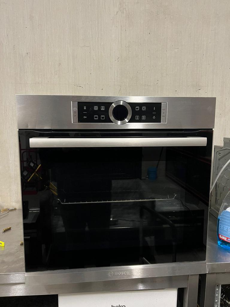 Hetelucht inbouw oven Bosch serie 8, Ophalen, Hete lucht, Zo goed als nieuw, Oven met grill