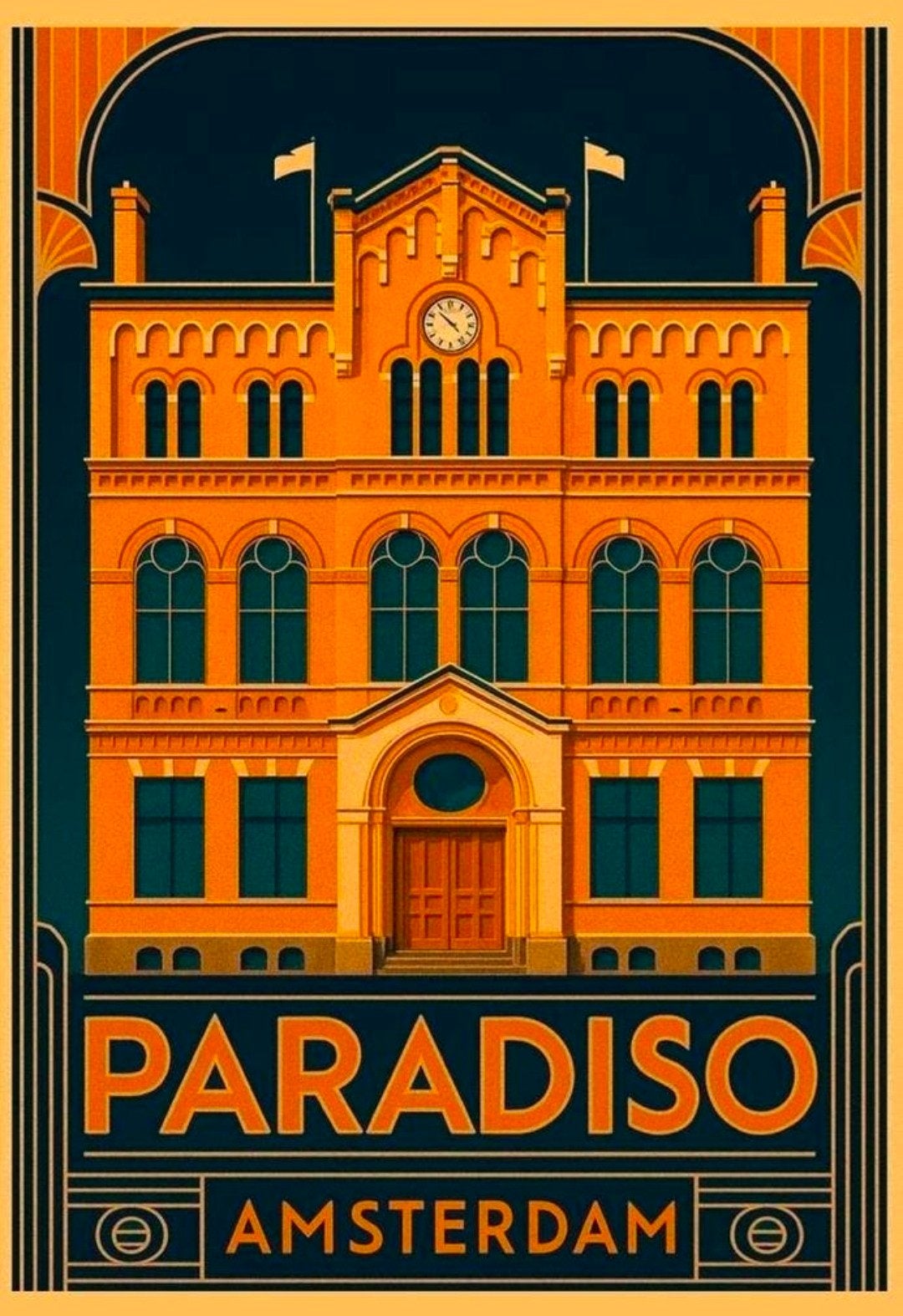 Paradiso Amsterdam Poster - Luxe Print 230gr, Verzamelen, Posters, Ophalen of Verzenden
