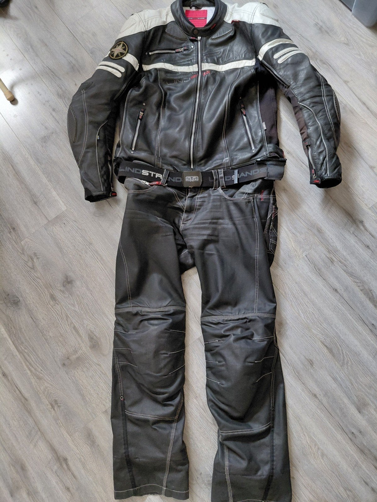 Lindstands combi mt56/54, Motoren, Kleding | Motorkleding, Ophalen, Lindstrands, Tweedehands, Heren
