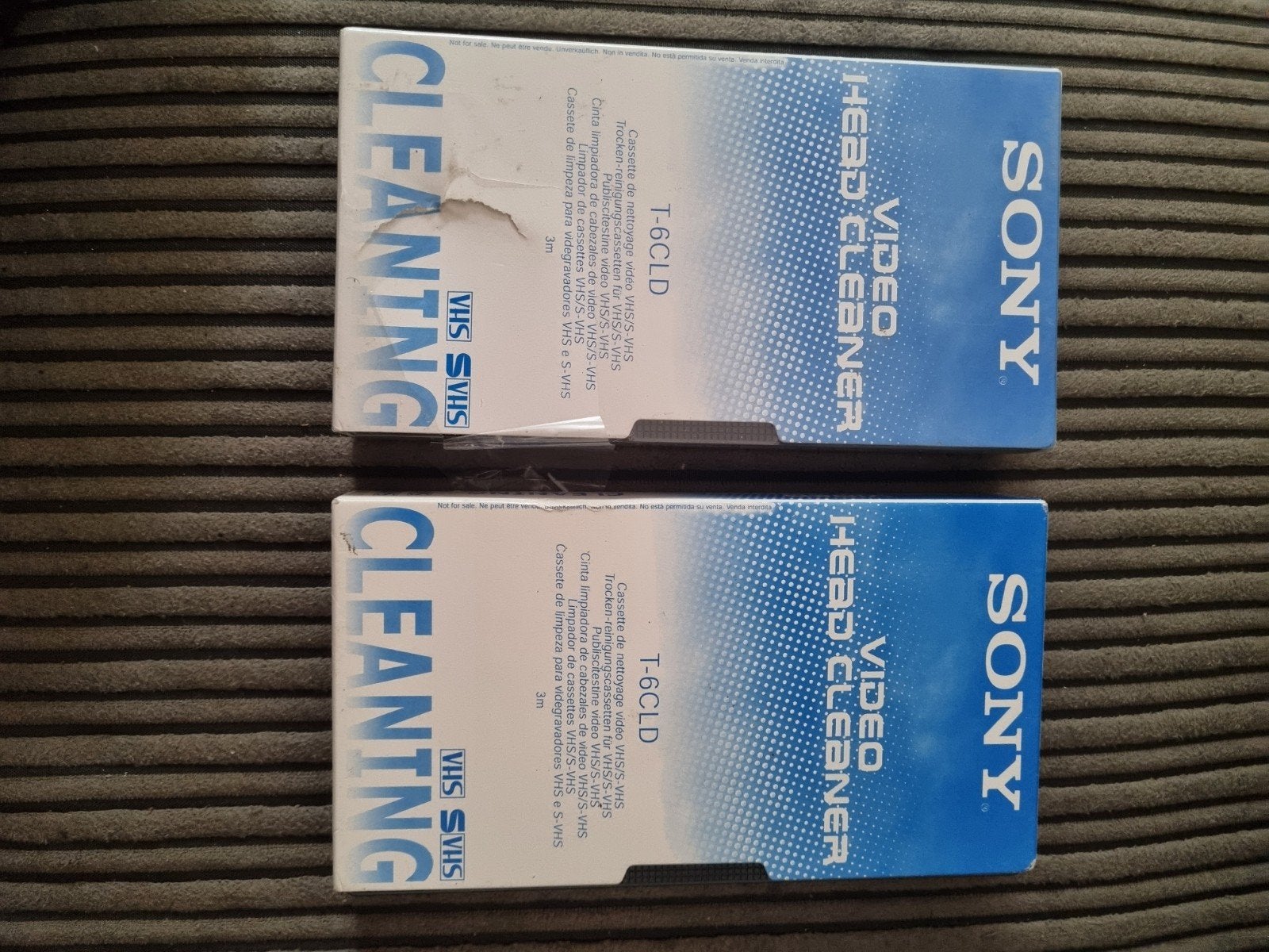 2x Sony Video Head Cleaner T-6CLD  S-VHS Nieuw in verpakki, Ophalen of Verzenden